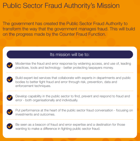 The PSFA’s mission to transform the way government manages fraud